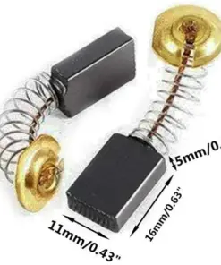 Carbon Brushes - Electric Motor Spare Part - 1pc 16x11x5mm - Power Tool Repair - Image 2