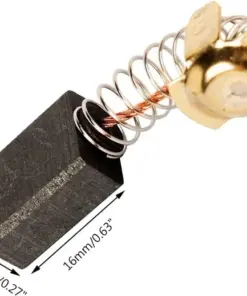 Carbon Motor Brushes - Power Tool Replacement Brushes - 16x13x7mm - 1 Pair - Image 1