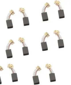 Carbon Motor Brushes - Power Tool Replacement Rotor - 11x8x5mm - One Pair - Image 2