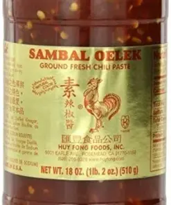 Huy Fong Sambal Oelek Ground Fresh Chili Paste - 18 oz Jar - Asian Flavor - Image 1