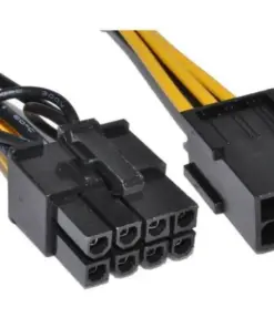 PCIe 6-pin to Dual 8-pin GPU Video Card Power Adapter Cable - 8 Inch - Black - Image 3