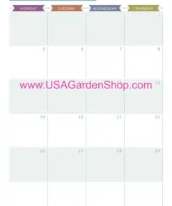 Printable Weekly Planner Kit - Casual Style Week at a Glance File - Large Paperboard Planner - Undated Weekly Format - Image 8